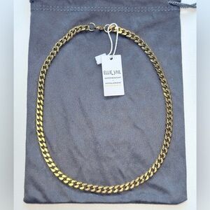 Ellie Vail Gold PVD Plated Steel LIAM Cuban Chain Necklace